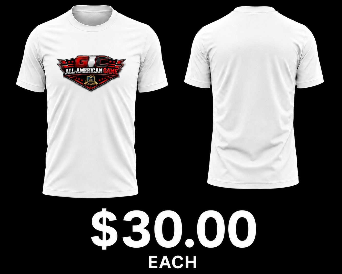 WHITE - GIC Under Armour All-American Game Performance Tee
