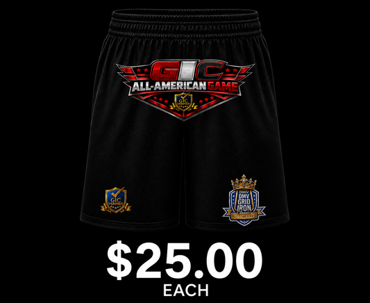 BLACK - GIC UA All-American Shorts