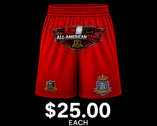 RED  - GIC UA All-American Shorts